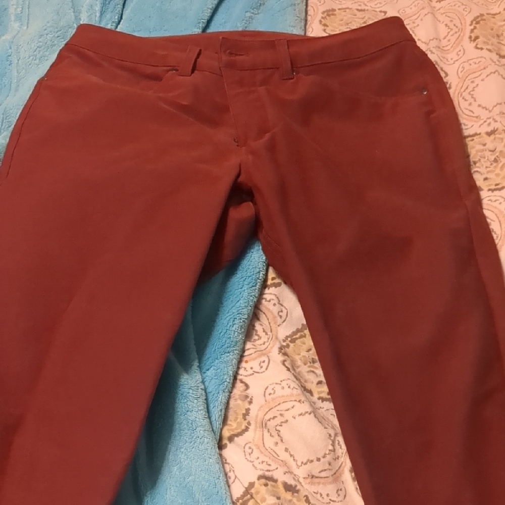 lululemon athletica Red Chinos 34 Waist 32 Leg Length